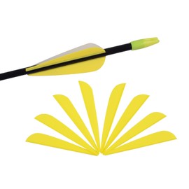 NIKA ARCHERY Arrow Feathers 3 Inch Plastic Rubber Arrow Feathers for Hunting Bow Arrows DIY Arrow Carbon Arrows - Pack of 50