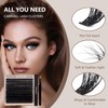MOTIBACK 380pcs 200D lash extension set