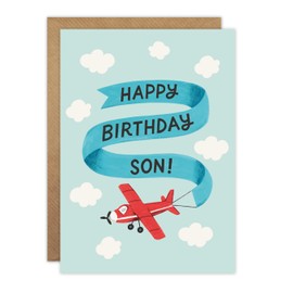 James Ellis Son Birthday Card (Red Plane)