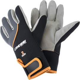 Cressi Tropical Gloves, Black/Orange, M