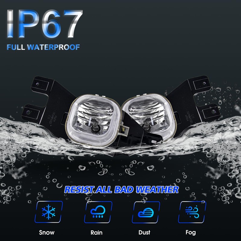 SPIEGEER Fog Lights Assembly for 1999 2000 2001 2002 2003