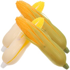 SEWACC Fall Decor 4pcs Artificial Corn Lifelike Corn Plastic Corn Cob Fake Corn Realistic Corns Stalks Simulation Vegetable Corn Imitation Maize Decoration Photo Prop Plants Decor