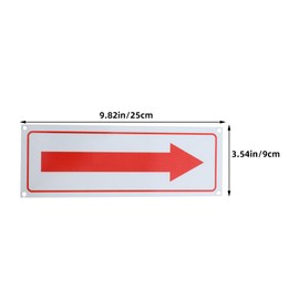 HAWILLOSCH Aluminum Arrow Signs 2Pcs Durable Outdoor Directional Arrows for Safety Guidance in Schools Warehouses and Parking Lots