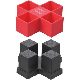 Akebono Sangyo CH-2118 Onigiri Maker, Tobidase! Block Onigiri, Red, Made in Japan