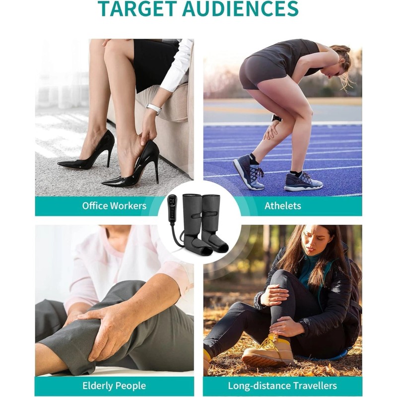 Nekteck Leg Massager with Air Compression for Circulation and Relaxation,