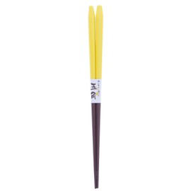 Ishida Frappe Pentagon Chopsticks Made in Japan Yellow 9.1 inches (23 cm)
