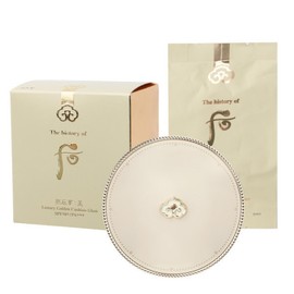 LG The Whoo Gongjinhyang Mi Luxury Golden Cushion No. 23 SPF50+ / 엘지 더후 공진향 미 럭셔리 골든 쿠션 23호 SPF50+