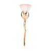 Danielle Creations Vintage Floral Rose Cosmetic Brush Blush Pink