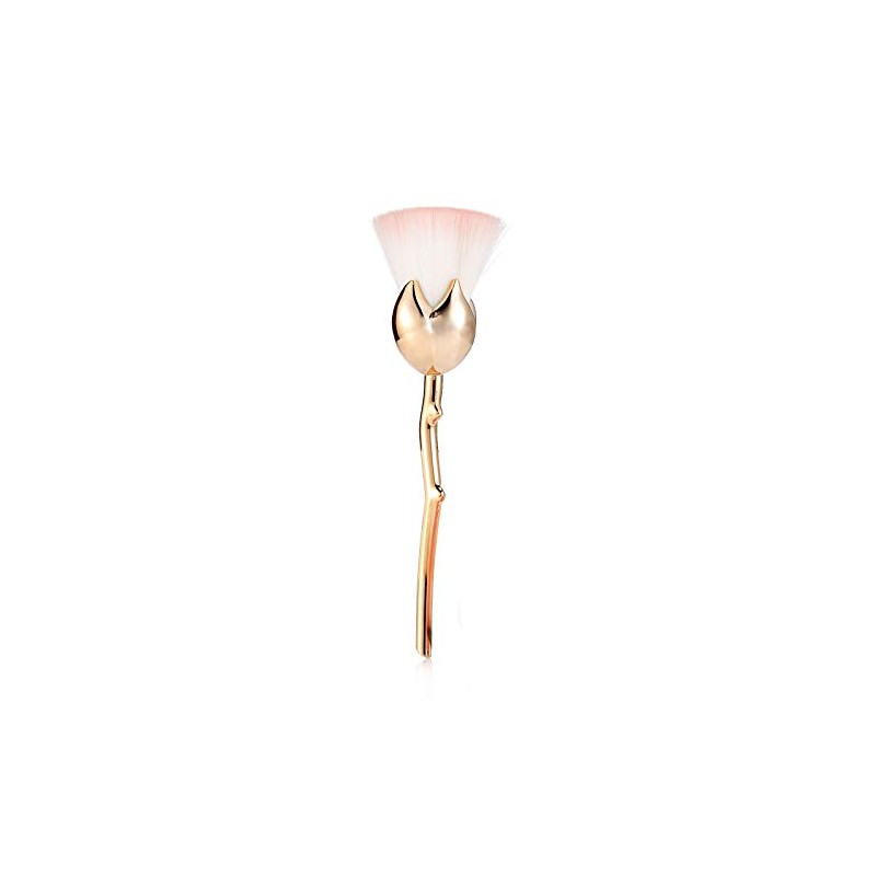 Danielle Creations Vintage Floral Rose Cosmetic Brush Blush Pink