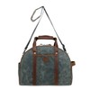TSD Brand Stone Creek Waxed Canvas Weekender (Teal)