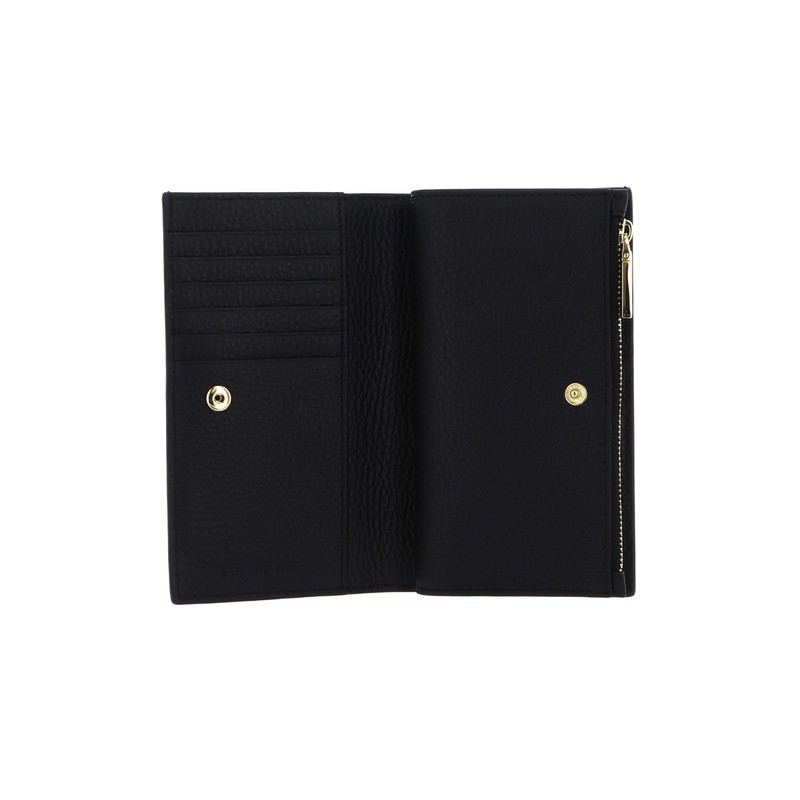 Coccinelle Metallic Soft, black, Zip Wallet