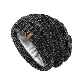 FURTALK Winter Hats for Women Fleece Lined Knit Beanie Hats Slouchy Warm Beanies Ski Skull Cap