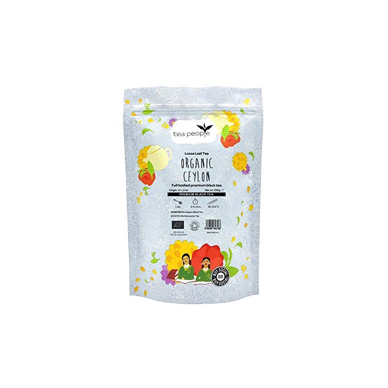 Tea People Organic Ceylon Loose Black Tea Pack, 200 g