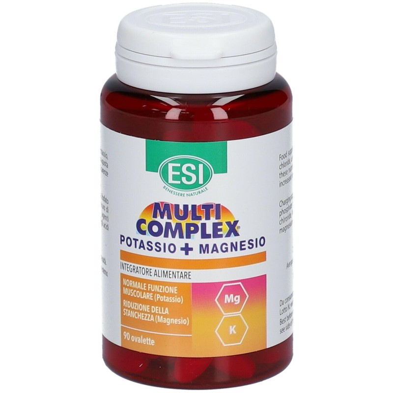 ESI, Multicomplex Potassio+Magnesio, Integratore Alimentare Multiminerale, Contribuisce a Ridurre Stanchezza