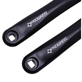 PROWHEEL Ebike Crank Arm Available in Square Hole,140MM/152MM/160MM/165MM/170MM/175MM Black Bike Crank Arm for Electric Bike,Mid Mounted Motor,Torque(1 Pair)