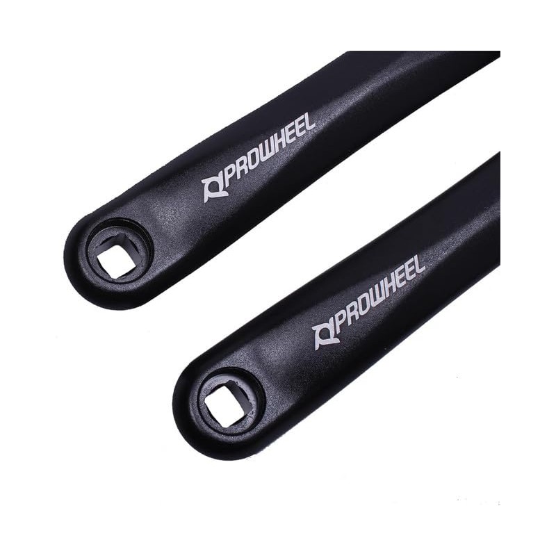 PROWHEEL Ebike Crank Arm Available in Square Hole,140MM/152MM/160MM/165MM/170MM/175MM Black Bike