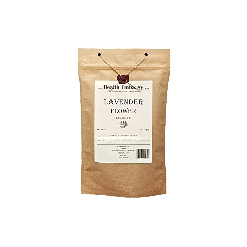 Health Embassy Lavender Flower (Lavandula L) Loose Herbal Tea (100g)