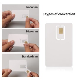 PinQiongZhe SIM Card Adapter Nano/Micro/Mini Card Converter Large Card Plate PVC Integrated Recovery Card Holder 2pcs
