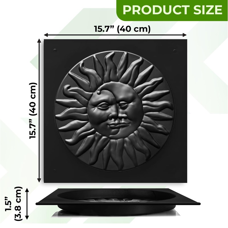BETONEX Moon Sun Garden Stone Stepping Mold Pathmaker Mold Concrete