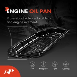 A-Premium Lower Engine Oil Pan with Drain Plug Compatible with Nissan 350Z 370Z INFINITI EX35 EX37 FX35 FX37 G35 G37 M35 M37 Q40 Q50 Q60 Q70 Q70L QX50 QX70 3.5L 3.7L