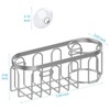 2-in-1 Sponge Holder for Kitchen Sink, Suction Cup Rack Caddy,