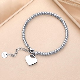 L.Karden Hoop Earrings Women's Sterling Silver Plated Hoop Earrings Hypoallergenic Earrings Cartilage Earrings for Women Valentine's Day Birthday Mother's Day, Crystal