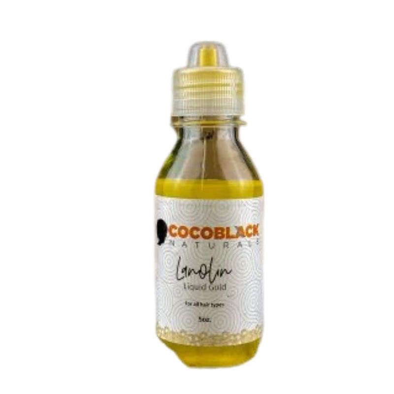 CocoBlack Naturals Lanolin Moisturizer Ghana for Coily Kinky Hair, 4.8