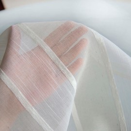 WEMAY Spring Summer Print Leaf Opal Fashionable Long Noren (Hempen Stripe, Width 39.4 x 70.9 inches (100 x 180 cm) Length)