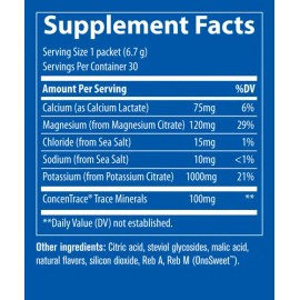 Trace Hydro Pak Keto Potasio Hidratacion Energia 30 Pack Limonada De Frambueza                                                                        
