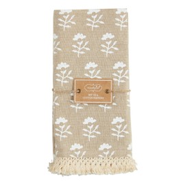 Mud Pie Fringe Trim Cloth Napkin, 18" x 18"