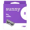 Sunny Razor Blades Women, Pack of 8 Razor Blade Refills