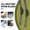 22"+22" Windshield Wiper Blades All-Season Durable and Stable Wiper Blades
