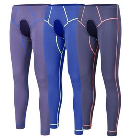 ZONBAILON Long Johns for Men Thermal Underwear Open Front Mens Base Layer Thermal Bottoms Leggings