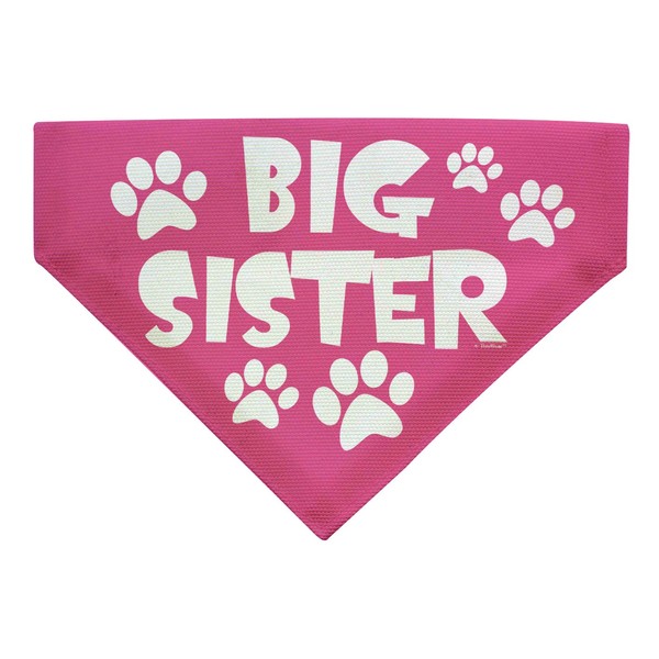 ThisWear Big Sister Dog Gifts Dog Big Sister Dog Bandana Big Sister Small Dog Bandana Scarf Dogs Bib Big Sis