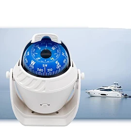 Baceyong Sea Marine Car Navigation Compass Ball Swivel Compass with Mount for Boat Caravan Waterproof