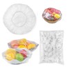 Plastic Bowls Cups Covers, 100 Pieces Plastic Food Cover, Food