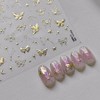 Butterfly Nail Art Stickers Decals Golden Star Butterflies Nail Stickers