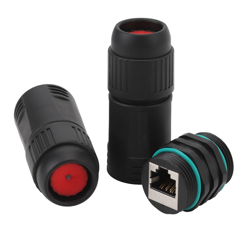 IP68 Waterproof RJ45 Coupler 1000Mbps Female to Female Ethernet Adapter