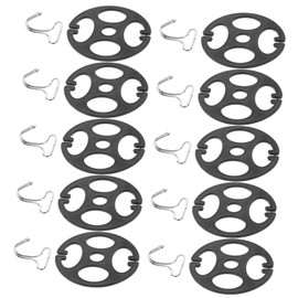 BUGUUYO Enhance Your Car Seat Cover 10pcs Metal Hooks Locking Clips and Car Seat Cover Plate Easy Installation