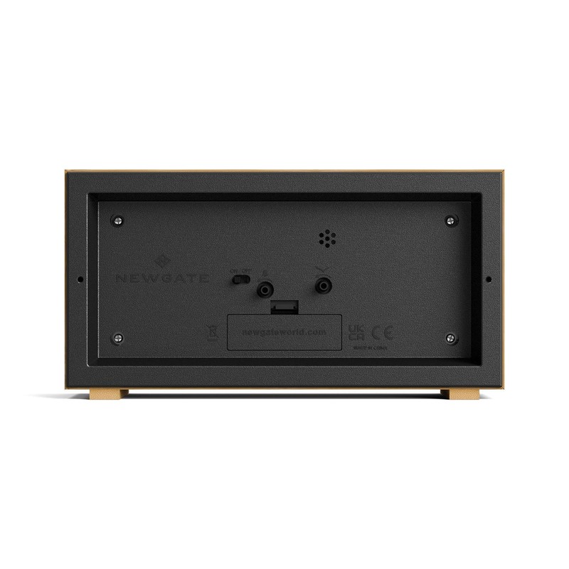 NEWGATE® Lemur Alarm Clock | Rectangular Design | Bamboo case