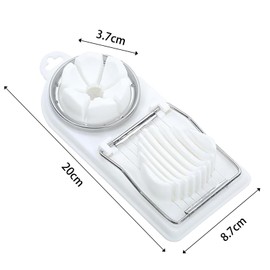 DMNQ Eierschneider Eierschneider Edelstahl Eierstecher Eierschneider TestsiegerEgg Slicer Eierschneider SpüLmaschinenfest Geeignet zum Kochen von Eiern Früchten usw Kommt mit 2 Eitrenner