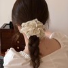 Generic 2 Pcs Hollow Lace Hair Scrunchies Openwork Embroidery Lace