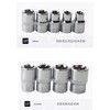 LSLANSOON 14 Pcs E Shape Torx Socket Set Star Shape