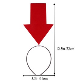 Ipetboom Hair Accessories 4 Pieces Arrow Headband Christmas Decoration Fabric Personality Miss Party Supplies Headband