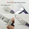 Biantie La 4 Pin Led Strip Connector 10mm RGB Strip