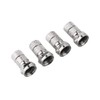 Hama 4 x F-Connector for 7 mm Coaxial Cable, Screwable,