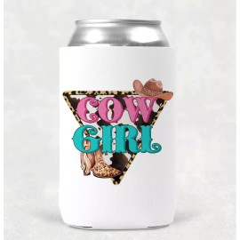 Country Grace With Alisha Cow Girl Western 12OZ Beverage Koozie Neoprene Drink Can Cooler