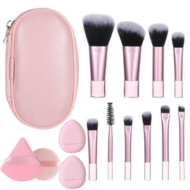 14 Makeup Brushes Makeup Brushes Multi-functional Makeup Puff Set Makeup Brushes Premium Fiber Hair Super Soft Makeup Brush with Cosmetic Bag Included Easy to Carry Convenient for Everyday Makeup
