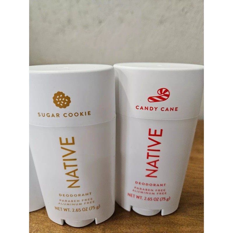 Native Deodorant Antiperspirant 2.65oz Paraben / Aluminum Free Holiday Scents