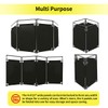 4 Panels Safety Barricade, 7.8FT Removable Foldable Security Gates Barrier